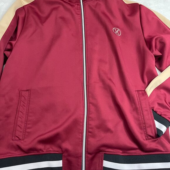 Hudson Outerwear Full Zip Colorblock Track Jacket Mens Size 2X Stripes Down Arms - Picture 4 of 16